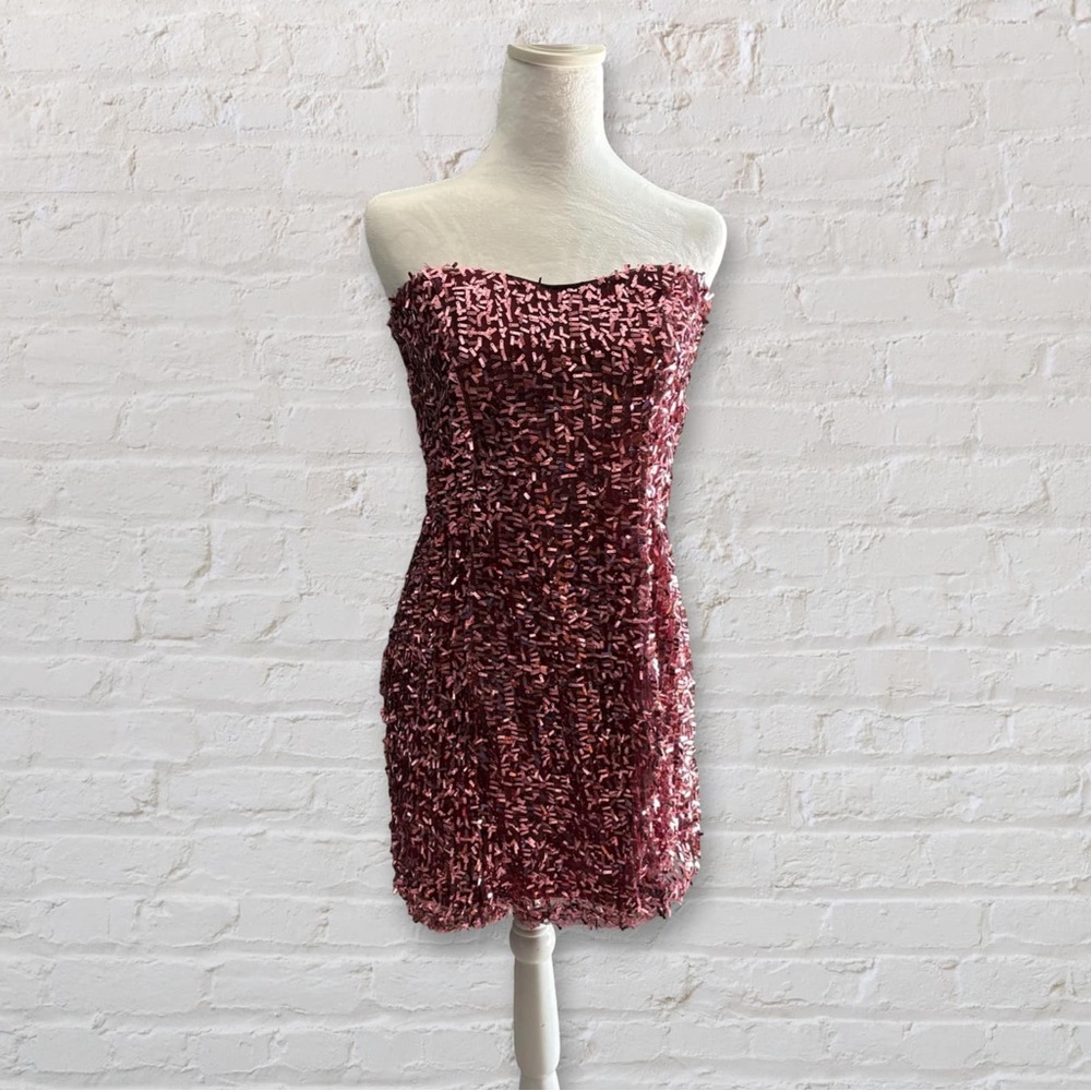 Wet Seal Dress  Sequin Mini  All Over Glam Size Medium Excellent Condition